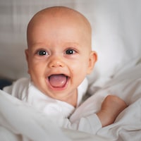 Baptism Image of smiling baby